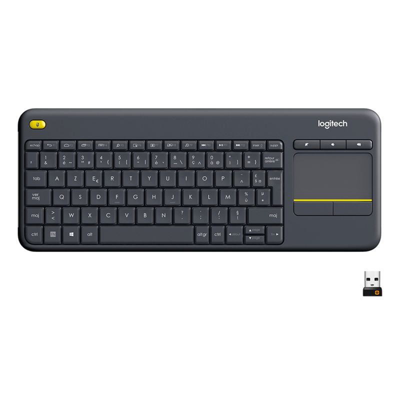 Logitech K400 Clavier sans fil avec pavé tactile - Francais